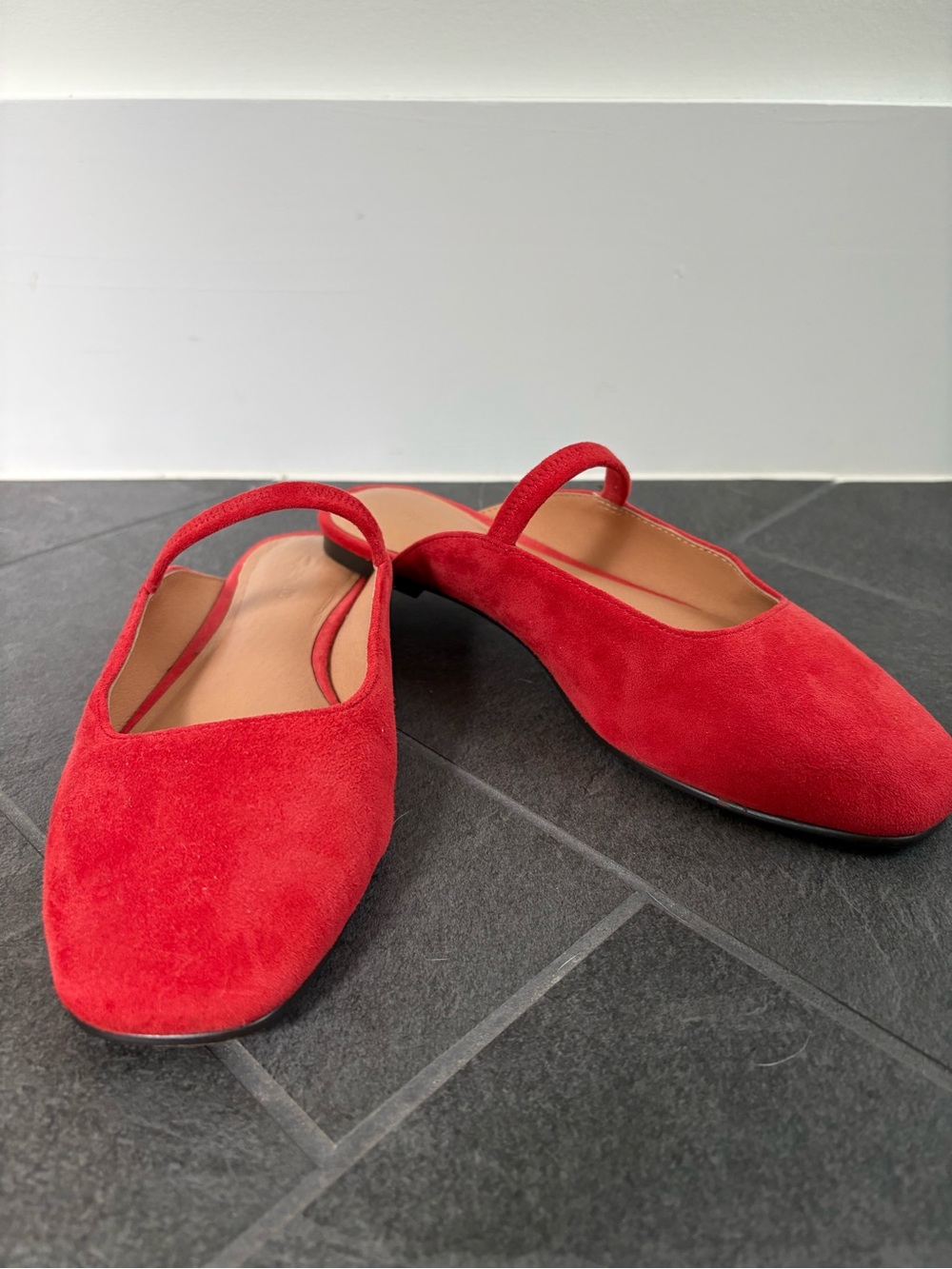 Madewell Red Mules Size 6